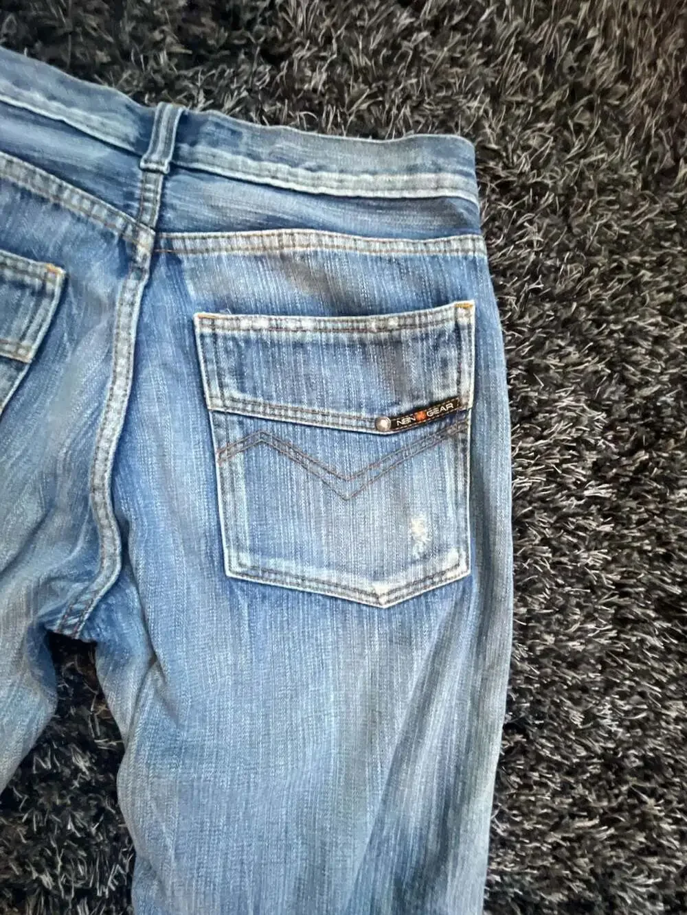 NBN Gear The New Generation Vintage 2000s Distressed Denim Jeans Size 32x30